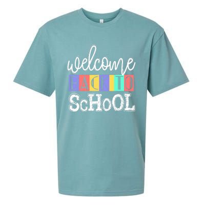 Welcome Back To School First Day of School Teachers Gifts Sueded Cloud Jersey T-Shirt