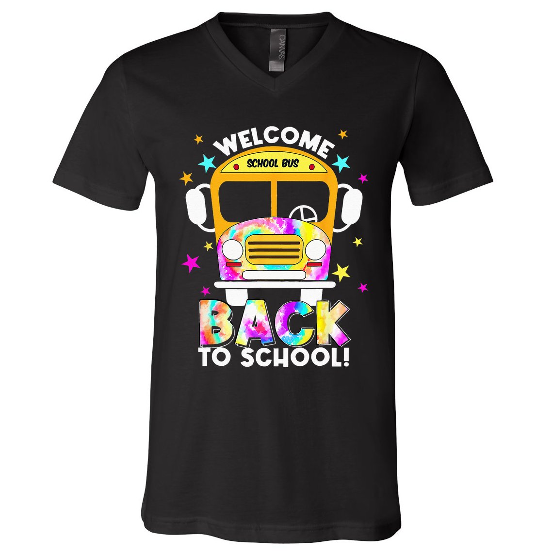 Welcome Back To School For Bus Drivers Transportation Dept V-Neck T-Shirt