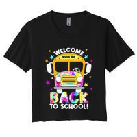 Welcome Back To School For Bus Drivers Transportation Dept Women's Crop Top Tee