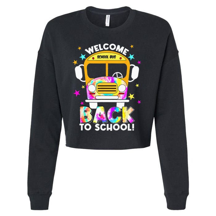 Welcome Back To School For Bus Drivers Transportation Dept Cropped Pullover Crew