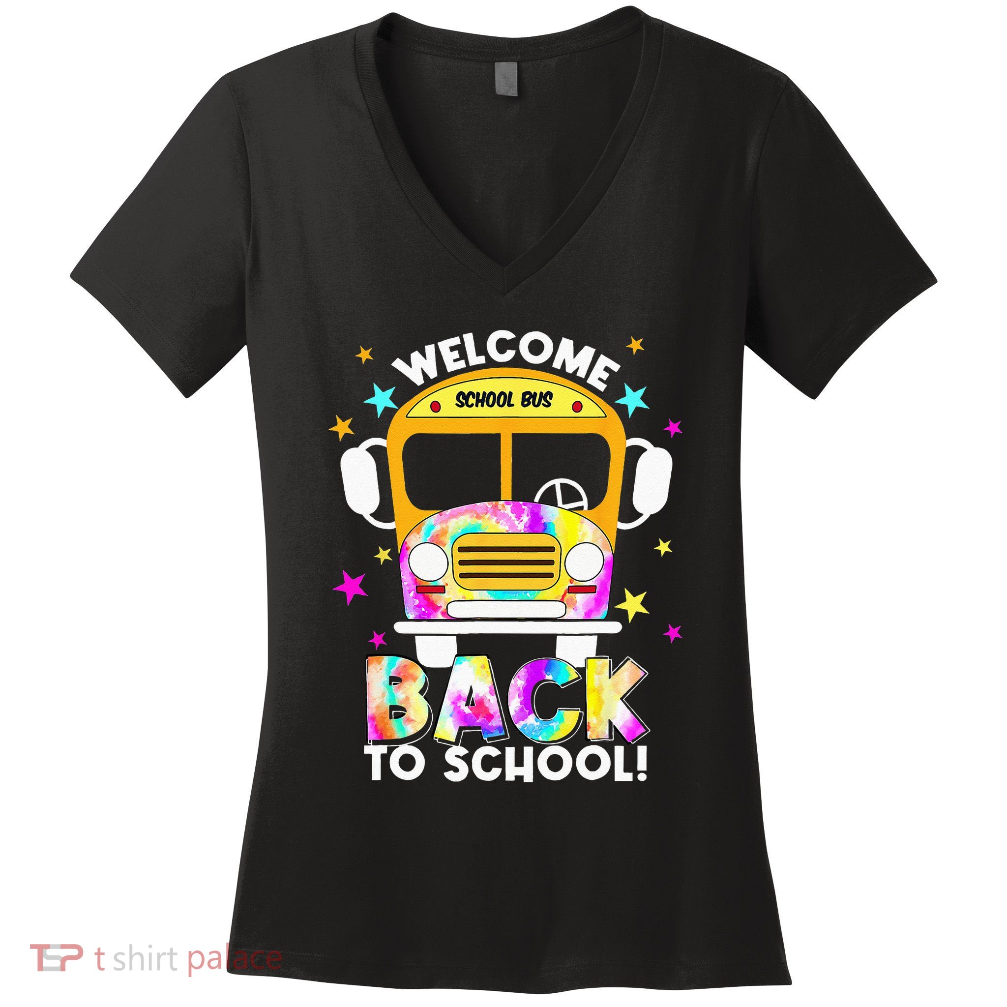 Welcome Back To School For Bus Drivers Transportation Dept Women's V-Neck T-Shirt
