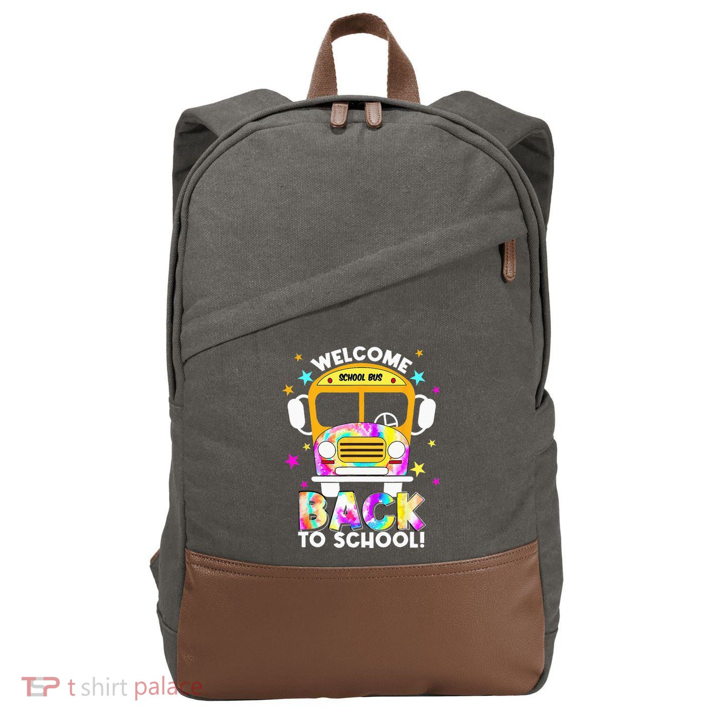 Welcome Back To School For Bus Drivers Transportation Dept Cotton Canvas Backpack