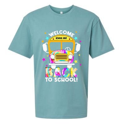Welcome Back To School For Bus Drivers Transportation Dept Sueded Cloud Jersey T-Shirt