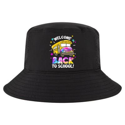 Welcome Back To School Funny School Bus Driver Cool Comfort Performance Bucket Hat