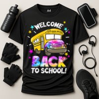 Welcome Back To School Funny School Bus Driver Cooling Performance Crew T-Shirt
