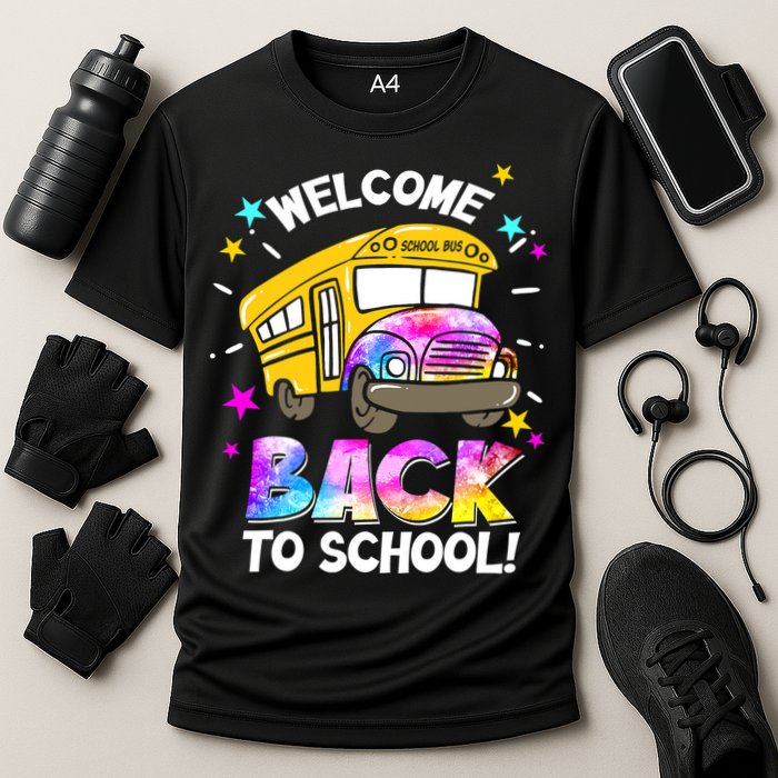 Welcome Back To School Funny School Bus Driver Cooling Performance Crew T-Shirt