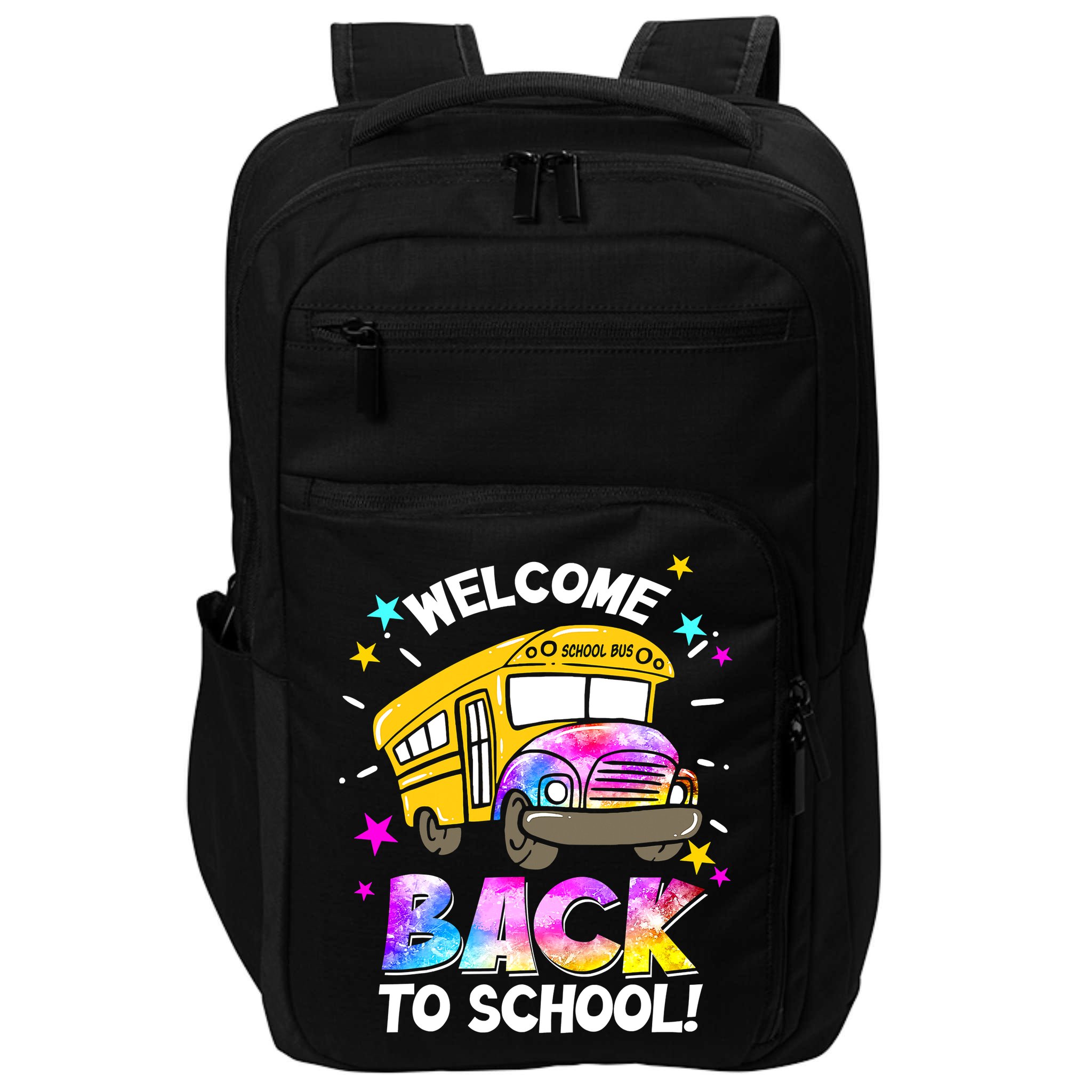 Welcome Back To School Funny School Bus Driver Impact Tech Backpack