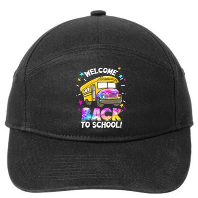 Welcome Back To School Funny School Bus Driver 7-Panel Snapback Hat