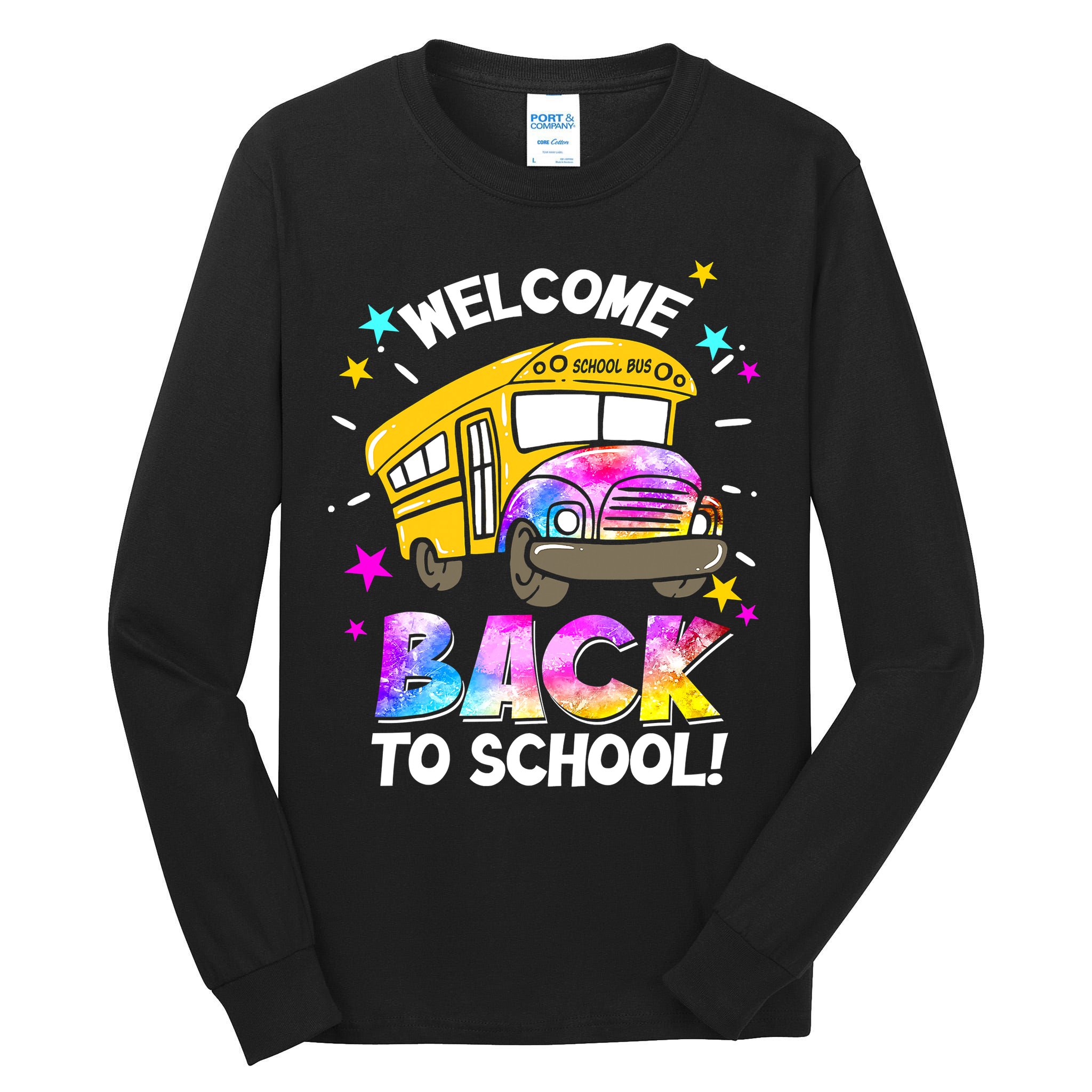 Welcome Back To School Funny School Bus Driver Tall Long Sleeve T-Shirt