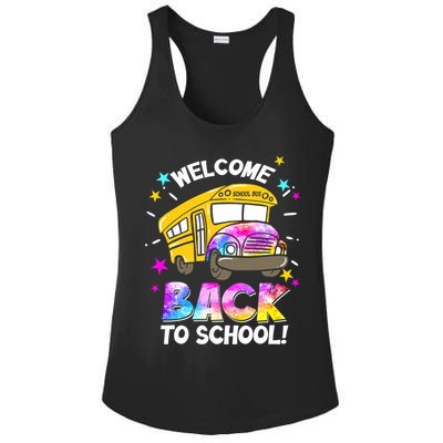 Welcome Back To School Funny School Bus Driver Ladies PosiCharge Competitor Racerback Tank