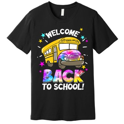 Welcome Back To School Funny School Bus Driver Premium T-Shirt