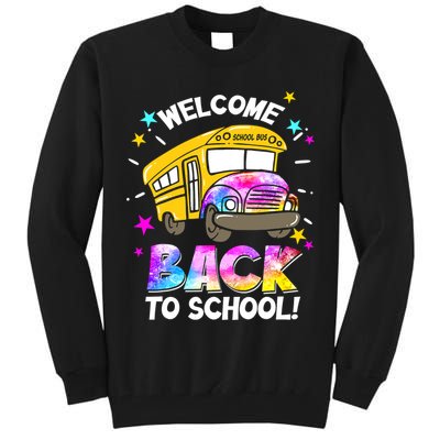 Welcome Back To School Funny School Bus Driver Tall Sweatshirt