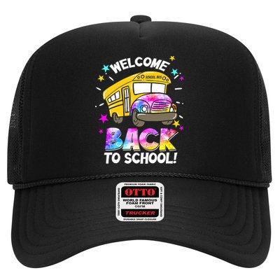 Welcome Back To School Funny School Bus Driver Trucker Hat