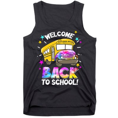Welcome Back To School Funny School Bus Driver Tank Top