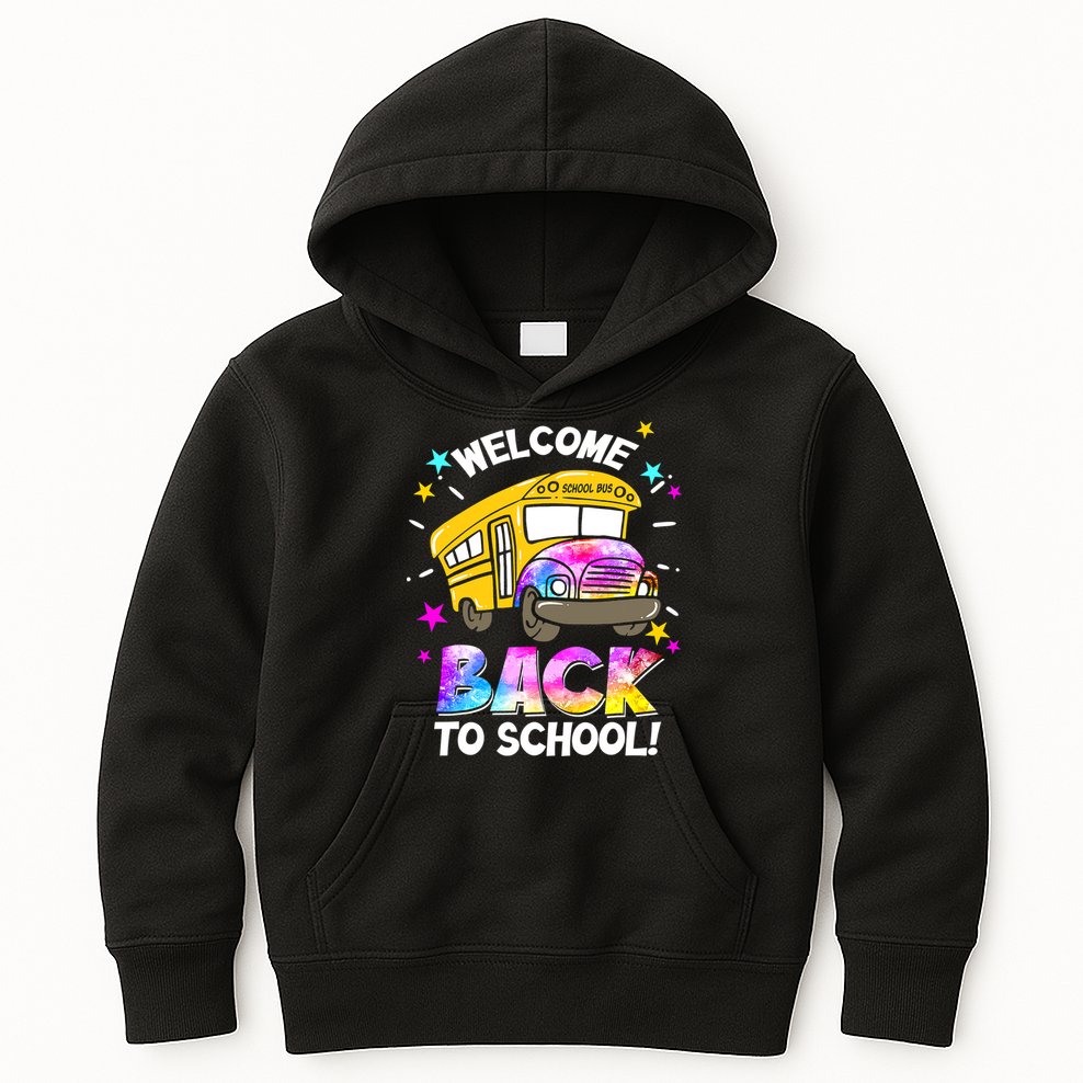 Welcome Back To School Funny School Bus Driver Kids Hoodie
