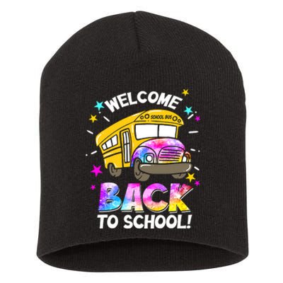 Welcome Back To School Funny School Bus Driver Short Acrylic Beanie