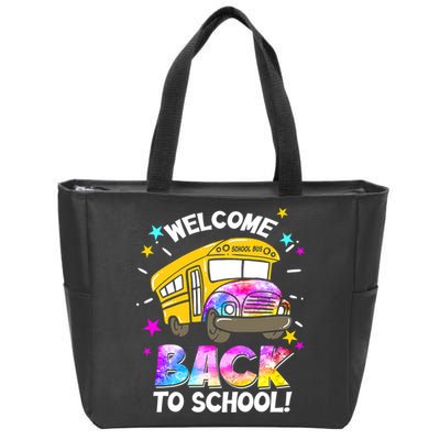 Welcome Back To School Funny School Bus Driver Zip Tote Bag