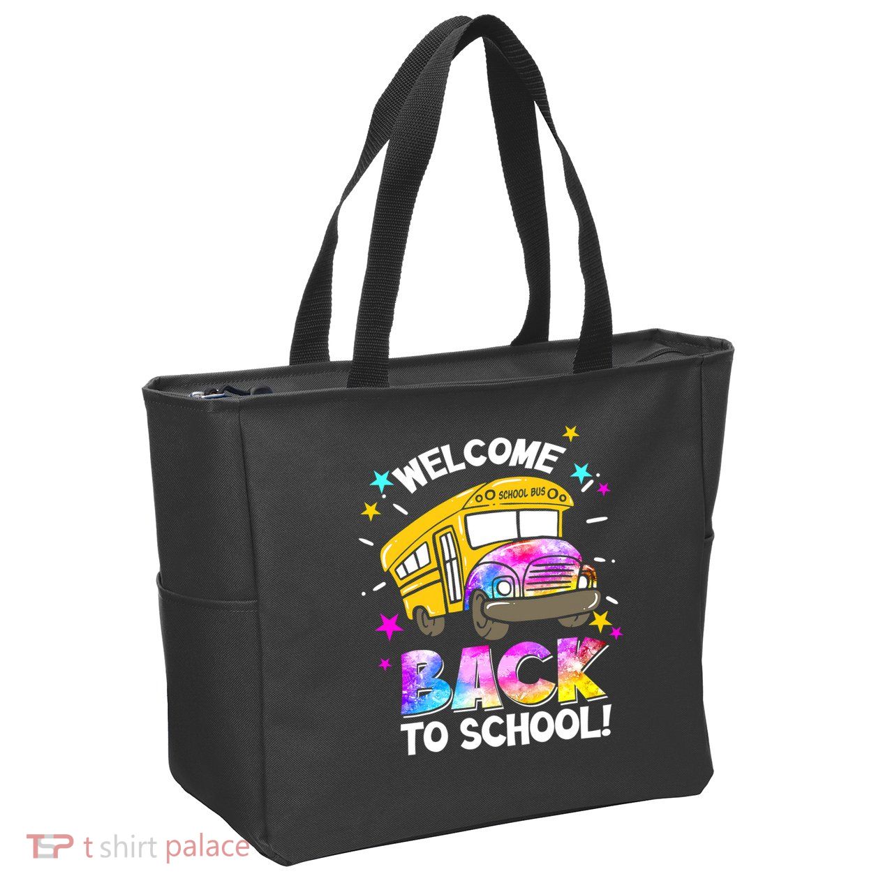 Welcome Back To School Funny School Bus Driver Zip Tote Bag
