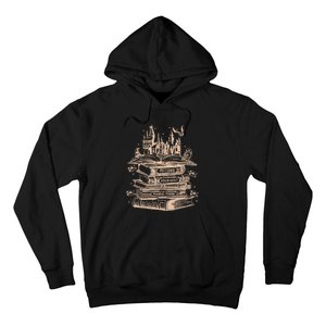 Wizard Bookshop Twosided Wizard Castle Book Hoodie