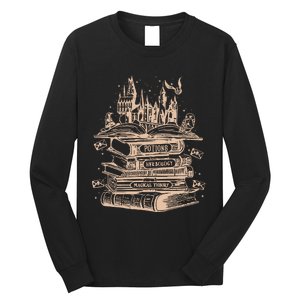 Wizard Bookshop Twosided Wizard Castle Book Long Sleeve Shirt