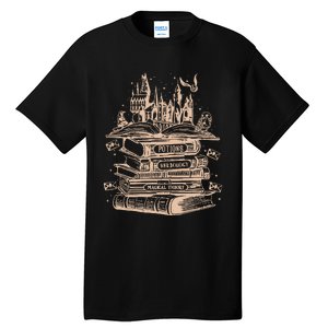 Wizard Bookshop Twosided Wizard Castle Book Tall T-Shirt