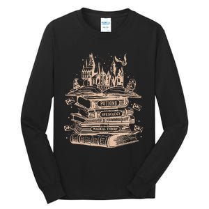 Wizard Bookshop Twosided Wizard Castle Book Tall Long Sleeve T-Shirt