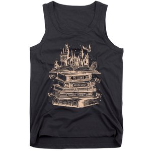 Wizard Bookshop Twosided Wizard Castle Book Tank Top