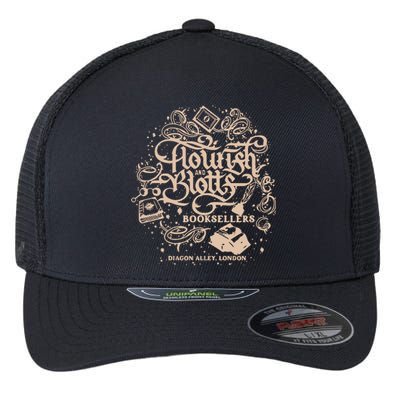 Wizard Bookshop Twosided Wizard Castle Book Flexfit Unipanel Trucker Cap