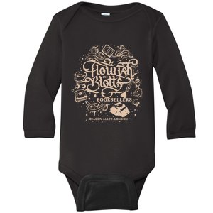 Wizard Bookshop Twosided Wizard Castle Book Baby Long Sleeve Bodysuit