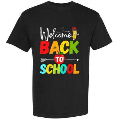 Welcome Back to School 2022 Cute Teachers Students First Day Garment-Dyed Heavyweight T-Shirt