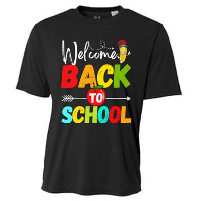 Welcome Back to School 2022 Cute Teachers Students First Day Cooling Performance Crew T-Shirt