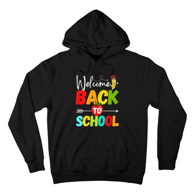 Welcome Back to School 2022 Cute Teachers Students First Day Hoodie