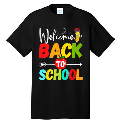 Welcome Back to School 2022 Cute Teachers Students First Day Tall T-Shirt