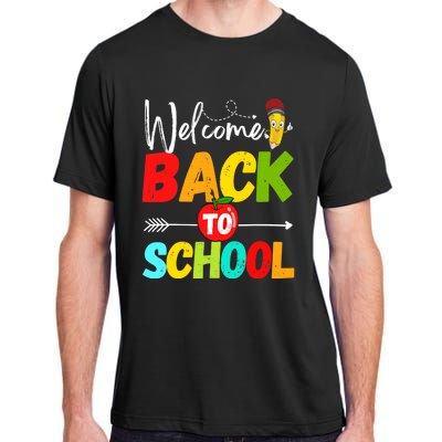 Welcome Back to School 2022 Cute Teachers Students First Day Adult ChromaSoft Performance T-Shirt