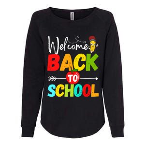 Welcome Back to School 2022 Cute Teachers Students First Day Womens California Wash Sweatshirt