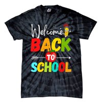 Welcome Back to School 2022 Cute Teachers Students First Day Tie-Dye T-Shirt