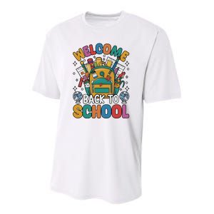 Welcome Back To School Youth Performance Sprint T-Shirt