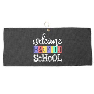 Welcome Back To School First Day of School Teachers Gifts Large Microfiber Waffle Golf Towel