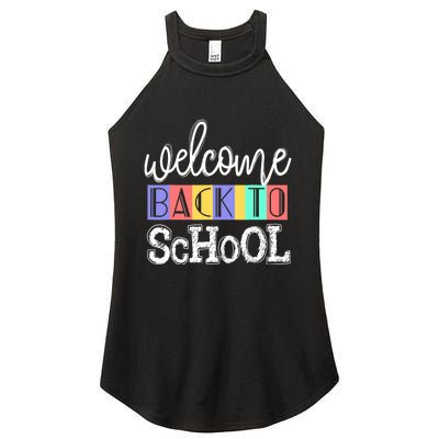 Welcome Back To School First Day of School Teachers Gifts Women's Perfect Tri Rocker Tank