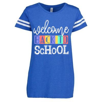 Welcome Back To School First Day of School Teachers Gifts Enza Ladies Jersey Football T-Shirt