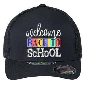 Welcome Back To School First Day Of School Teachers Gifts Flexfit Unipanel Trucker Cap