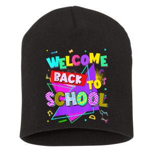 Welcome Back To School Back To School Teachers Short Acrylic Beanie