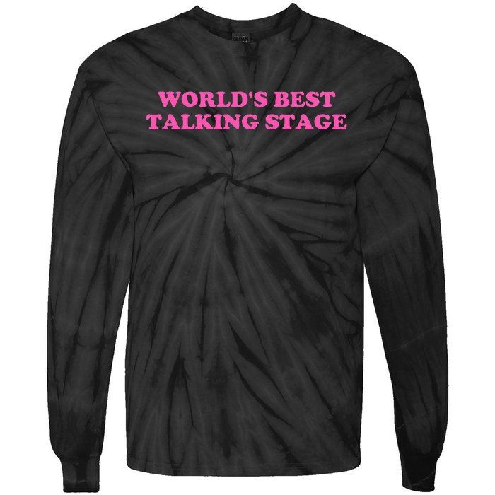 WorldS Best Talking Stage Apparel Tie-Dye Long Sleeve Shirt