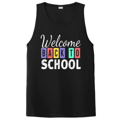 Welcome Back To School First Day of School Teachers PosiCharge Competitor Tank