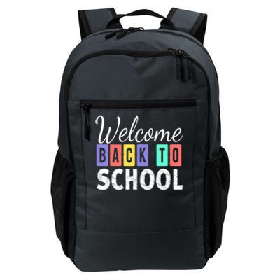 Welcome Back To School First Day of School Teachers Daily Commute Backpack