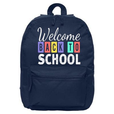 Welcome Back To School First Day of School Teachers 16 in Basic Backpack