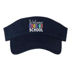 Welcome Back To School First Day of School Teachers Valucap Bio-Washed Visor