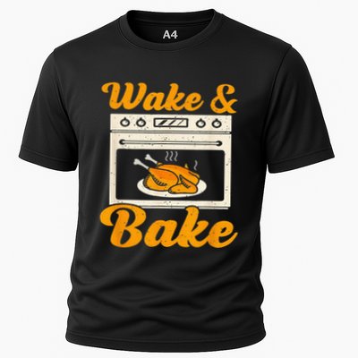 Wake Bake Turkey Feast Meal Dinner Chef Performance Shirt