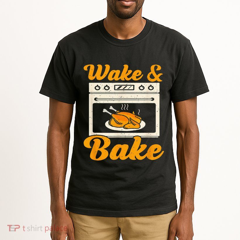 Wake Bake Turkey Feast Meal Dinner Chef Tall T-Shirt