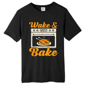 Wake Bake Turkey Feast Meal Dinner Chef Tall Fusion ChromaSoft Performance T-Shirt